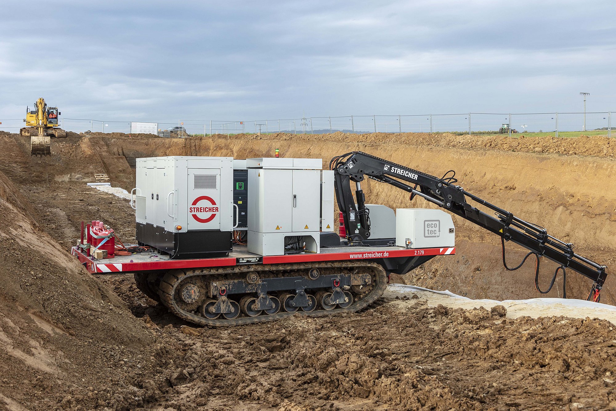 PW150-E im Einsatz bei einem Pipeline-Projekt